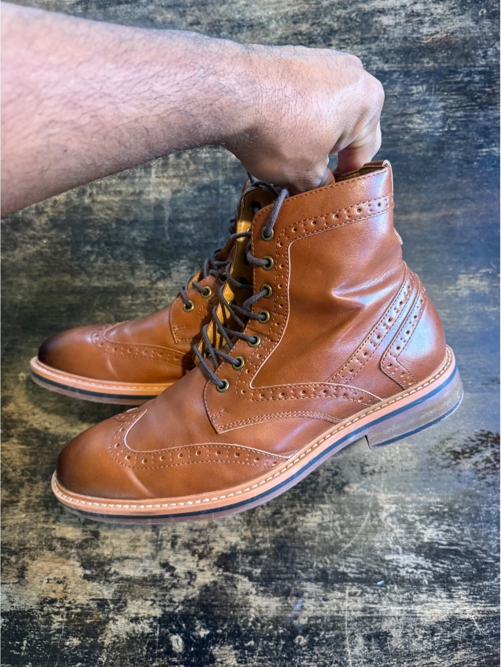 Club Room Men's Sawyer Wingtip Boot size 11